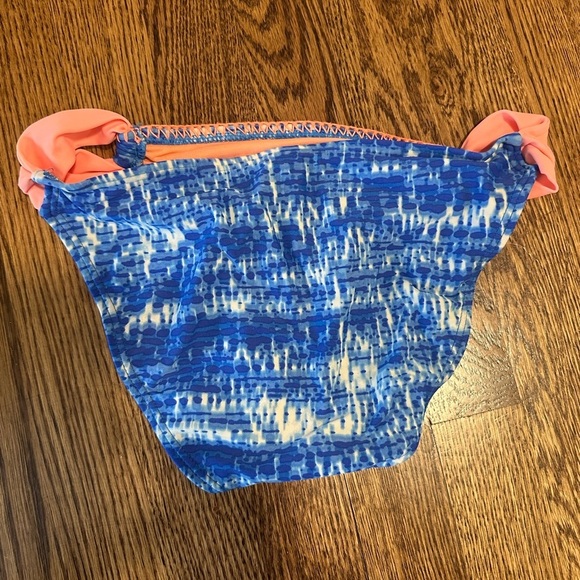 Arizona Jean Co. Blue Pink Paisley Triangle Bikini Set Women’s Size Small - Picture 7 of 9